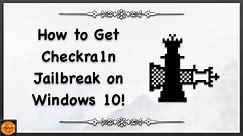 How to Get Checkra1n on Windows 10!