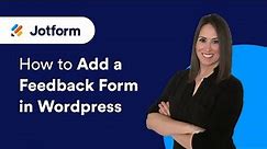 How to Add Feedback Form in WordPress
