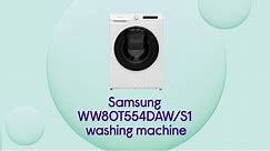 Samsung AddWash WW80T554DAW/S1 Washing Machine - White | Product Overview | Currys PC World
