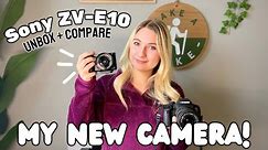 My New Camera! | Sony ZV-E10 Unboxing + Comparing iPhone & Canon t5i
