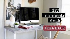 CONCRETE DESK DIY - IKEA Hack | XO, MaCenna