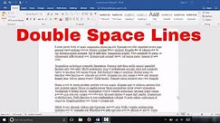 How To Double Space Lines In Microsoft Word (EASY Tutorial)