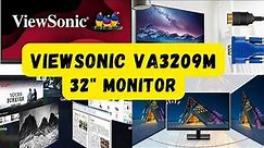 ViewSonic VA3209M 32 Inch IPS Full HD 1080p Monitor with Frameless Design