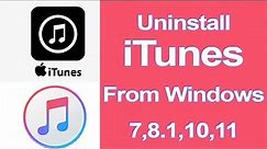 How to Uninstall iTunes from Windows 7, 8.1, 10, 11? // Smart Enough