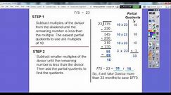 Partial Quotients - Lesson 2.4
