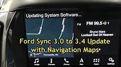 Ford Sync 3.0 to 3.4 Update with Navigation Maps, (FREE)