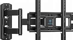 PERLESMITH Full Motion Articulating TV Wall Mount Bracket for 26-55in TVs up to 70lbs - Swivels, Tilts, Adjusts - Max VESA 400x400mm