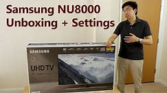 Samsung NU8000 2018 TV Unboxing + Picture Settings