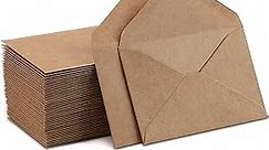 Kraft Mini Envelopes Brown Kraft Envelopes for Gift Cards and Business Cards (4"x2.75" 60 Pack)…