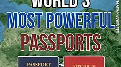 Most Powerful Passports in 2024 #powerful #passport #travel | RankingRoyals