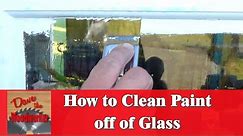How to clean/remove paint from glass windows