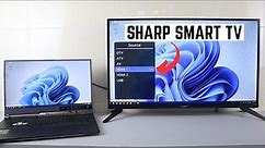 How to Connect Laptop Screen to SHARP Smart TV with HDMI