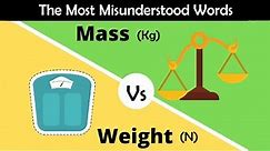 What is the difference between weight and mass