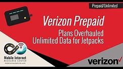 Verizon UNLIMITED DATA PLAN - $65/mo Prepaid for Jetpacks - How to Get It
