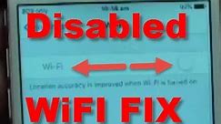 iPhone 6: Permanent Fix For Grayed Out Disable Wifi