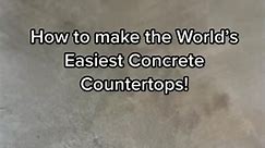 A super easy DIY Concrete Countertop tutorial! #diytok #concretecountertop #concretecountertops #concretecounters #d | Nest Jess