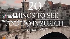 20 amazing things to do in Zurich, Switzerland 🇨🇭 Save for later! 1. Explore the Old Town (Altstadt) 🌸 2. Flower-filled fountains – only around Easter time ⛲️ 3. Grossmünster – iconic Romanesque church ⛪️ 4. Park Platzspitz – an oasis of calm in the city 🍃 5. Swiss National Museum – for Swiss history 🇨🇭 6. Go shopping on Bahnhofstrasse – if you can afford it! 🛍️ 7. Explore by boat – hop on at Limmat-Schifffahrt 🛥️ 8. Fraumünster – known for its stained glass windows 🪟 9. Lindt Home of C
