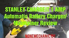 STANLEY CHARGEiT 1 AMP Automatic Battery Charger/Maintainer Review