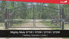 Mighty Mule 371W/372W/571W/572W Installation-Setting Operator Limits