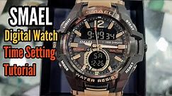 How To Setting Time on SMAEL Digital Watch | SolimBD | Watch Repair Channel