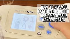 How to replace the battery on the Inogen One G5 Portable Oxygen Concentrator DIY video #inogenone
