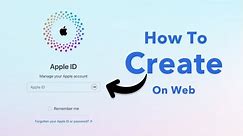How to Create Apple ID on Web?