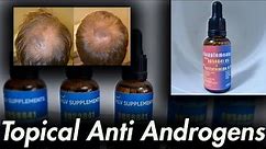 Popular Topical Antiandrogens for Hair loss: market and in research