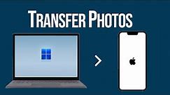 📸 How to Transfer Photos from PC to iPhone 📱 | PC to iPhone Photo Transfer
