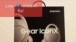 Samsung Gear IconX 2018 low volume issue fix!