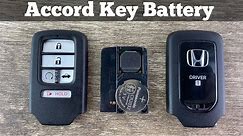 How To Replace A Honda Accord Remote Key Fob Battery 2018 - 2021 DIY Change Replacement Batteries