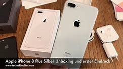 Apple iPhone 8 Plus Silber Unboxing und erster Eindruck