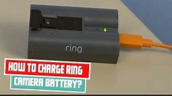 how to charge ring camera battery ?