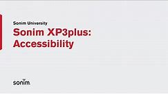 Sonim XP3plus - Accessibility