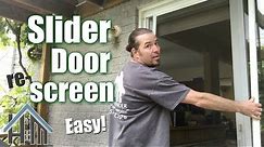 How to re screen slider patio door, replace screen, install new. Easy Rescreen!