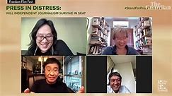 Moment Maria Ressa learns of Nobel peace prize win during Zoom call