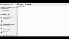 Fix Windows Security Shows Blank Screen On Windows 11