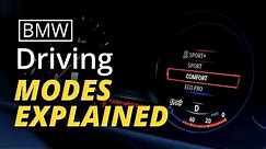 BMW Driving Modes Explained – ECO Pro, Comfort, Sport, Sport +