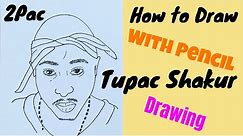 How to Draw Tupac with a Pencil for Beginners | (2Pac) Drawing Easy