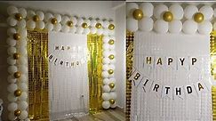 Birthday decoration ideas at home/ how to decorate birthday party at home