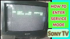 how to open sony tv service mode|tv repair|crt tv repair|electronics|fix it|easy fix|leno tv|tv