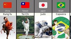 Martial Arts from different Countries | Comparison