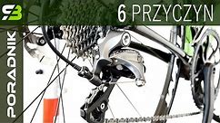 6 ważnych przyczyn słabego przerzucania biegów w rowerze. Złe działanie przerzutek - DIAGNOZA.