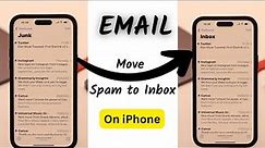 Move Emails from Spam Folder To Inbox on iPhone [How To]