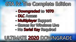 GTA IV | ULTIMATE 2020 DOWNGRADE! | Restore Multiplayer + ALL DLC!