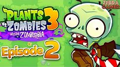 Plants vs. Zombies 3: Welcome to Zomburbia Gameplay Walkthrough Part 2 - Dave's Backyard! Saving Mo!