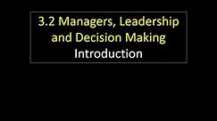 3.2 1 Managers and Leadership