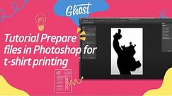 How to prepare a file for White Toner printing with Ghost in Photoshop