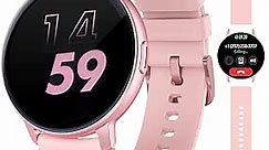 Smart Watch for Women Men(Answer/Dial Calls), 1.3" Round Face Watches Always-on Display Smartwatch for Android and iOS Phones, IP68 Waterproof Fitness Tracker with Ai Voice, Heart Rate, Sleep Monitor.