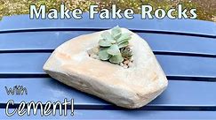 How To Make Faux Rocks Out Of Cement