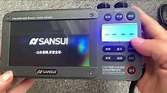 Sansui Portable FM/MW/SW Radio Ultra Large 7inch IPS Display Radio Bluetooth Speaker Music Player